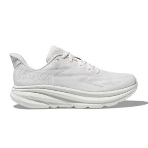 HOKA Clifton 9, White/White, Size 7.5, Training Running Walking Sneaker